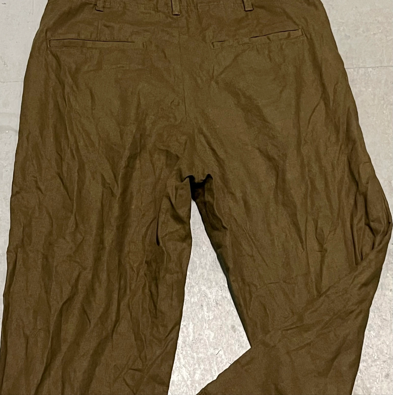 Cotton linen khaki pants – photo 11